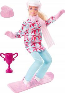 Mattel Barbie Sporty ZImowe Snowboardzistka HCN32 HCN30 - 2867983517