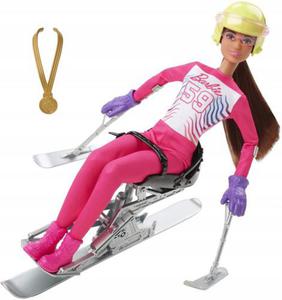 Mattel Barbie Sporty ZImowe Paranarciarka Alpejska HCN33 HCN30 - 2867983520