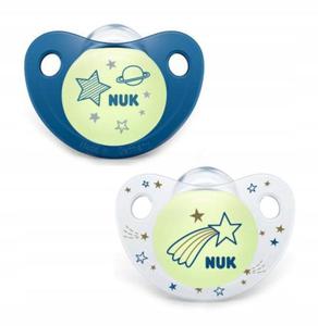 Nuk Smoczek Night&Day 2szt 6-18m 736126 Niebieski - 2868103133