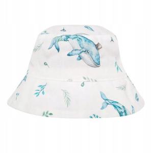 Samiboo Kapelusz Bucket Hat Wizany Bambusowy 0-3m Wieloryby - 2868958270