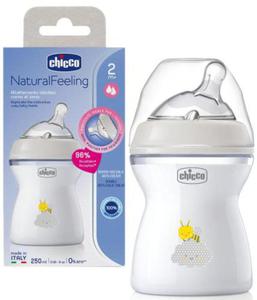 Chicco Butelka Plastikowa Natural Feeling 2m+ 250 ml 3664 - 2869354956