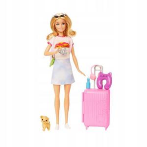 Mattel Lalka Barbie Malibu Z Pieskiem W Podry HJY18 - 2872620217