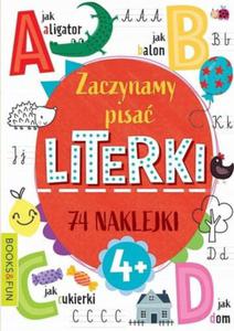 Zaczynamy Pisa Literki Nauka Pisania Z Naklejkami 0084 - 2873770595