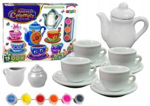 Lean Toys Zestaw Do Herbaty Filianki Do Malowania Porcelana - 2874153347