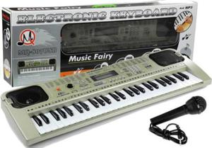 Keyboard MQ807 Organy Pianinko + Mikrofon USB - 2874762861