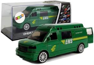 Auto Pojazd EMS Zielony z Napdem Dwik i wiata - 2874763847