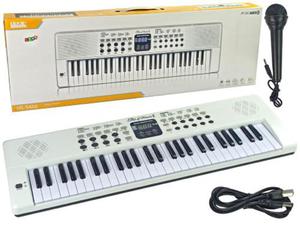 Keyboard Pianinko 54 Klawisze z Mikrofonem 200 Rytmw Tonw - 2874764319