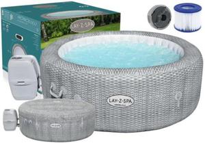 Dmuchane SPA Jacuzzi z Masaem i Podgrzewaczem Wody 6 Osobowe 196 x 71 cm Bestway 60019 - 2874764492