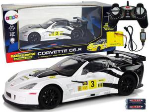 Auto Sportowe Wycigowe R/C 1:18 Corvette C6.R Biay 2.4 G wiata - 2874764687