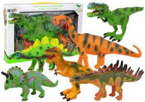 Zestaw Dinozaurw Figurki Modele 6 Sztuk Akcesoria - 2874765430