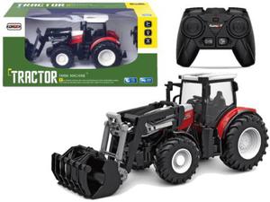 Traktor Czerwony Zdalnie Sterowany 2,4 G Ruchoma yka 1:24 - 2874765702