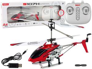 Helikopter SYMA S107H Zdalnie Sterowany 2,4G Czerwony - 2874766103