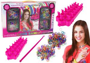 Duy Kreatywny Zestaw Do Robienia Bransoletek Gumki LOOM BANDS - 2874767193