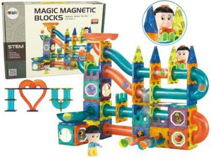 Magiczne Klocki Magnetyczne Zjedalnia Dla Kulek Budowle 3D 128 Elementw - 2874767306