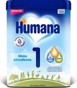 Humana 1 Mleko Pocztkowe HMO Od Urodzenia 750g - 2875777017