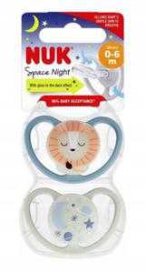 Nuk Smoczek Space Night Silikon 0-6m 730578 2szt Boy New - 2876204320