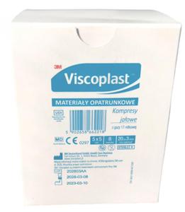 Viscoplast Jaowe Kompresy Gazowe 5 X 5 Cm 20 Szt - 2876311266