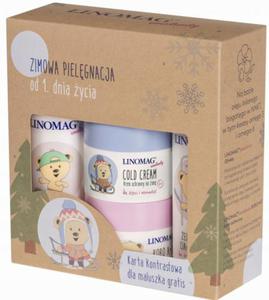 Linomag Zimowa Pielgnacja Zestaw Cold Cream + Oliwka + el + Krem A+E - 2876311293