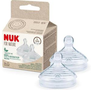 Nuk For Nature 2szt Silikonowy Smoczek Do Butelki Rozmiar L - 2876433722