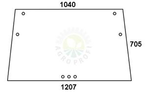 szyba przednia Deutz-Fahr - 04340307