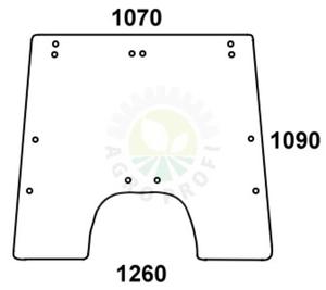 szyba przednia John Deere - AL71287 - 2824367710