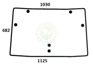 Szyba przednia Deutz-Fahr, Same, Lamborghini, Hurlimann - 00097702040 - 2872253713