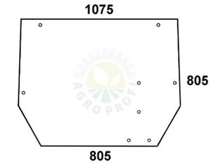 szyba tylna John Deere - L57284 - 2824368236