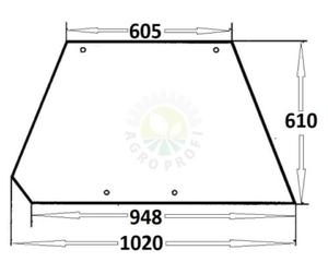 Szyba boczna Ursus 912, C-385 kabina Kunw - 089 - 2872471927