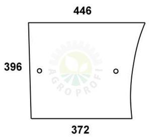 szyba drzwi dolna John Deere - L57909 - 2824368242