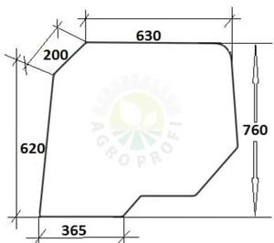 Szyba drzwi grna Renault - 6005002914 - 2840742587