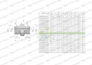 Zczka hydrauliczna redukcyjna calowa BB 1/4" x 3/4" BSP Waryski ( sprzedawane po 2 ) - 2871641797