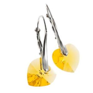 Kolczyki CK001-7 Light Topaz - 2826540112