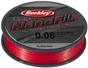 Plecionka Berkley NANOFIL 125M 0.10MM LV RED - 2872778522