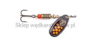 Bystka obrotowa Mepps Black Fury nr 4 / 8g czarna óte kropki