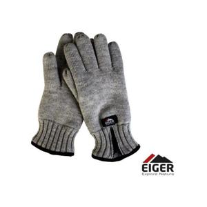 Rkawice ocieplane na zamek Eiger Knitted Glove Zipper Melange Roz L - 2862511848