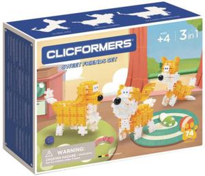 806001 Klocki CLICFORMERS Sweet Friends yellow & white - 2861439755