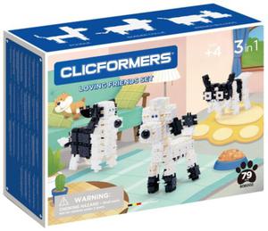 806002 Klocki CLICFORMERS Loving Friends black & white - 2861439756