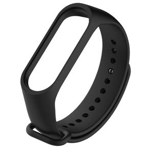 Zamienna silikonowa opaska pasek bransoletka do Xiaomi Mi Band 5 / Mi Band 6 czarna - 2868764924