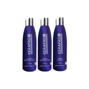 Kit Post Venta, zestaw 3 x 225 ml do stosowania po zabiegu trwaego prostowania, Kerapro, Kativa - 2832941421