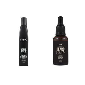 Nak Beard Elixir 30ml olejek do brody + szampon Daily Detox 250ml - 2842410626