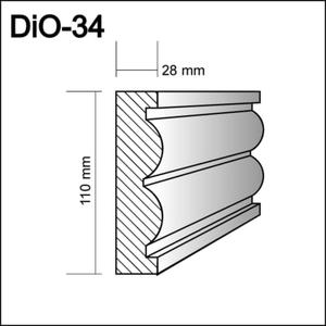 DIO-34    - profil  drzwiowy i okienny,  sztukateria gzymsy - 2238584277