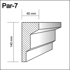 Par-7  - profil pod parapety,  sztukateria gzymsy - 2238584278