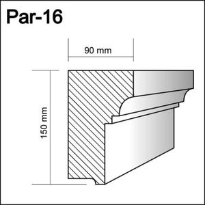 Par-16  - profil pod parapety,  sztukateria gzymsy - 2238584298