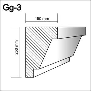 Gg-3  - gzyms,   sztukateria gzymsy - 2238584359