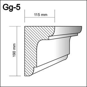 Gg-5  - gzyms,   sztukateria gzymsy - 2238584360