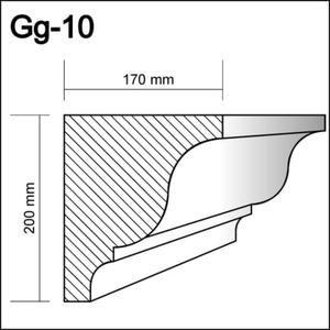 Gg-10  - gzyms,   sztukateria gzymsy - 2238584362