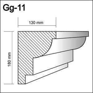 Gg-11  - gzyms,   sztukateria gzymsy - 2238584379