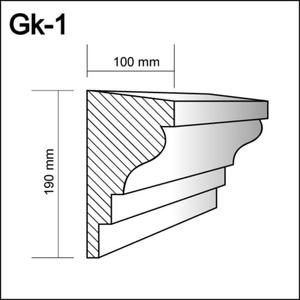 Gk-1  - gzyms kondygnacyjny,   sztukateria gzymsy - 2238584312