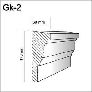 Gk-2  - gzyms kondygnacyjny,   sztukateria gzymsy - 2238584320