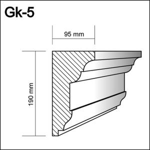 Gk-5  - gzyms kondygnacyjny,   sztukateria gzymsy - 2238584322